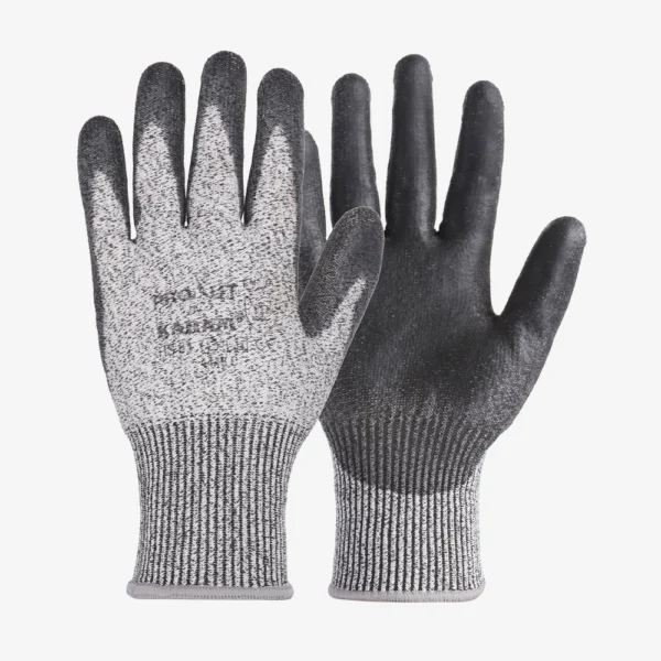 Karam ProKut High Abrasion and High Cut Resistance with Black PU Coating Glove, HS51