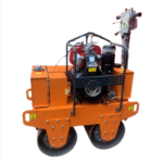 Orange Walk Behind Double Drum Vibrator Roller