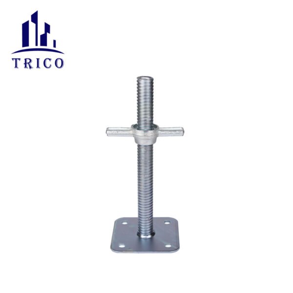Adjustable Base Jack – Heavy-Duty Steel (With Base Plate)