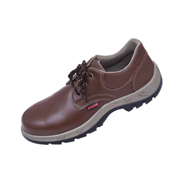 Karam Executive Lace-up Brown Leather Safety Shoes FS 61