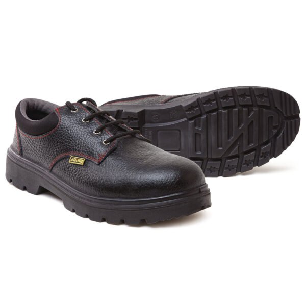 JAMA LEATHER SAFETY SHOES BLACK, JS073